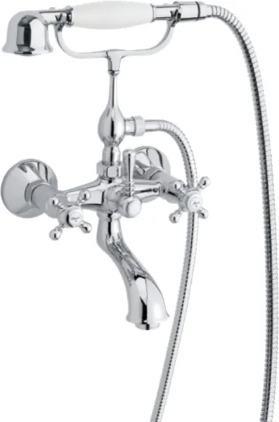 Damixa Tradition badkar-/duschblandare med handdusch, krom