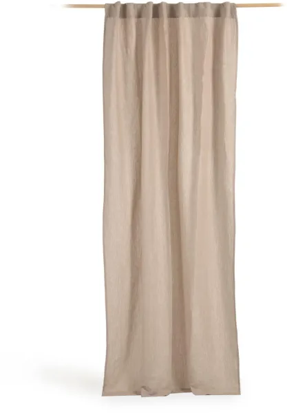 LAFORMA Marja gardin - beige bomull och linne (140x270)